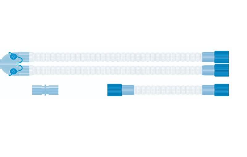 Контур дихальний вентиляційний для дорослих 1,6 м (m), Y-подібний з’єднувач із 2 портами. Комплект 6 (Виробник: FLEXICARE)